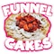 Signmission Funnel Cakes 2 Decal Concession Stand Food Truck Sticker, 8" x 4.5", D-DC-8 Funnel Cakes 219 D-DC-8 Funnel Cakes 219 - alternate 1